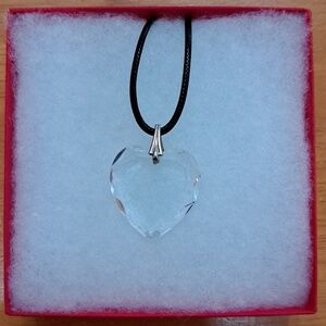 Crystal Clear Heart Necklace